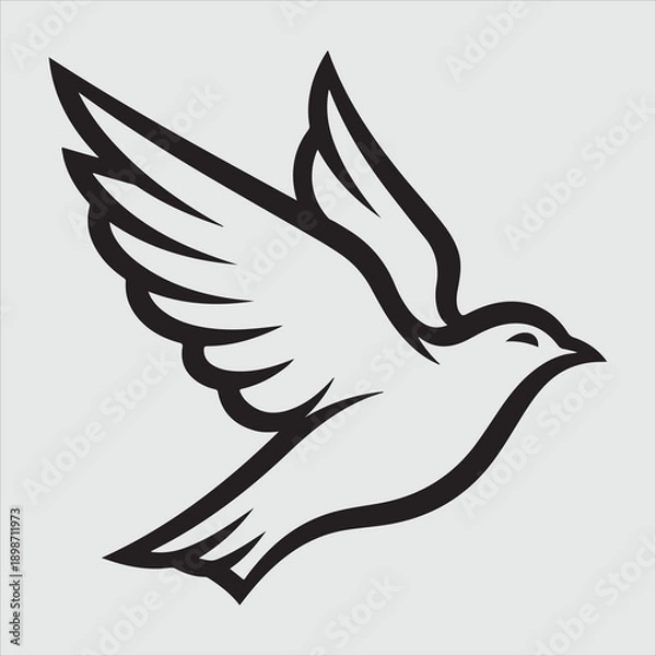 Obraz Beautiful bird vector design