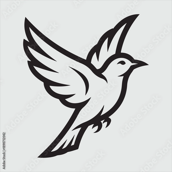 Obraz Beautiful bird vector design