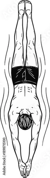 Obraz Swimmer's View