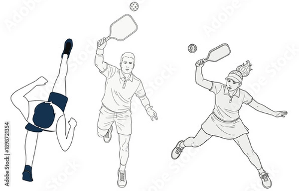 Obraz Paddle Tennis Action