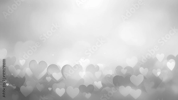Fototapeta abstract background with hearts