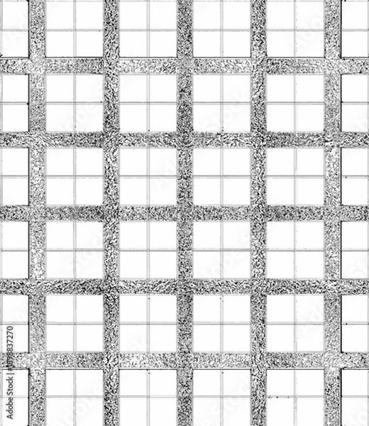 Fototapeta Abstract geometric grid pattern with window texture