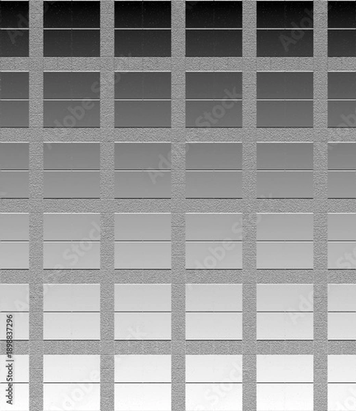 Fototapeta Grayscale gradient tiles creating abstract modern pattern