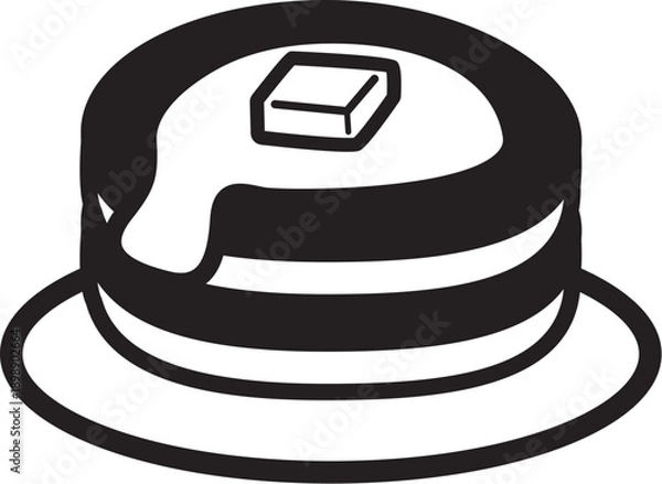 Fototapeta パンケーキ　アイコン