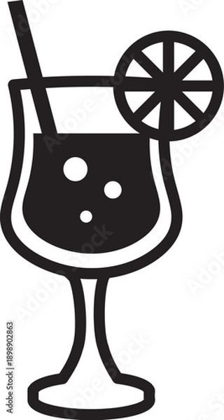 Fototapeta レモンスカッシュ　アイコン