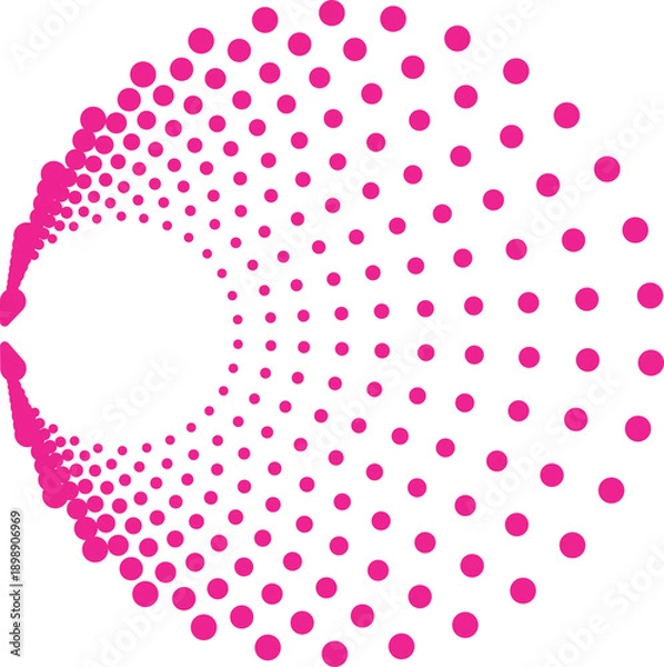 Obraz abstract background with pink circles