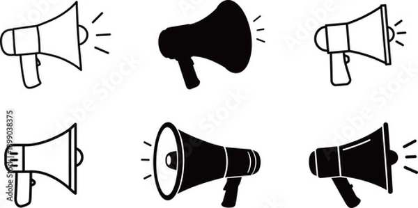 Obraz megaphone icon set