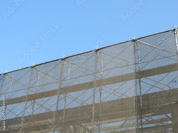 Fototapeta 工事現場の防塵ネット