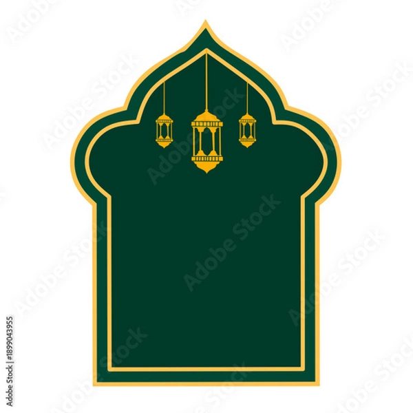 Obraz Elegant Islamic blank frame