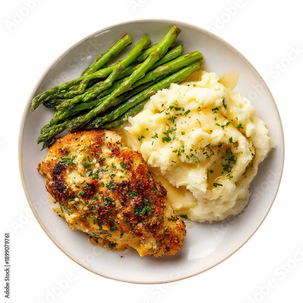 Obraz chicken breast with mashed potatoes