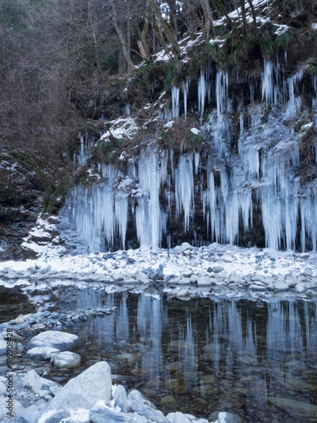 Fototapeta 三十槌の氷柱