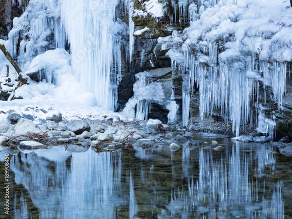Fototapeta 三十槌の氷柱