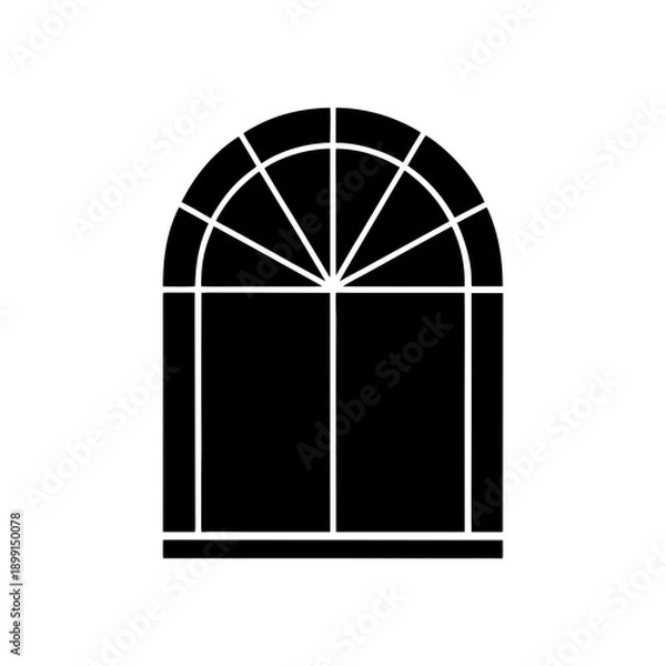 Obraz window in a white background