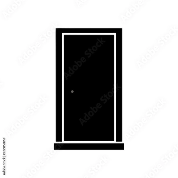 Obraz open door vector illustration