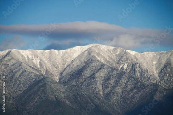 Obraz 雪の比良山系