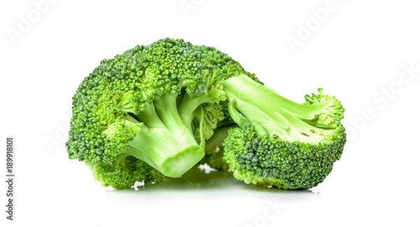 Obraz Fresh broccoli isolated on white background