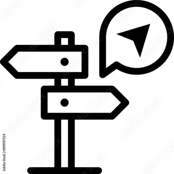 Obraz Simple Direction Arrow