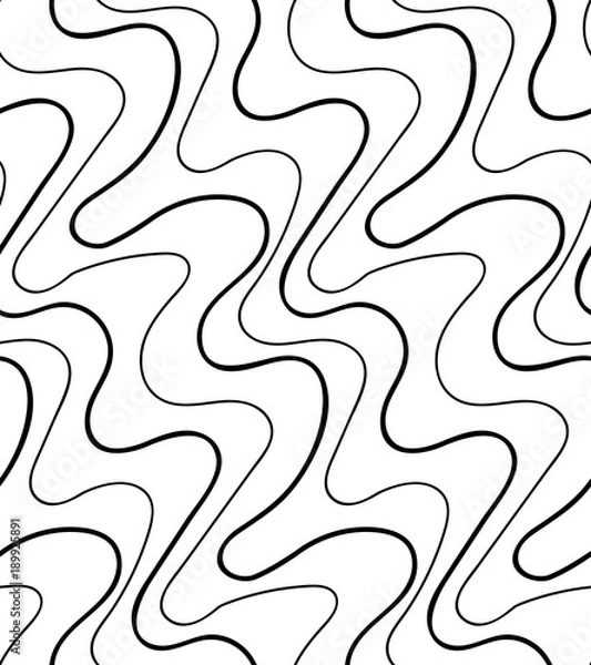 Obraz Vector floral background of drawn lines