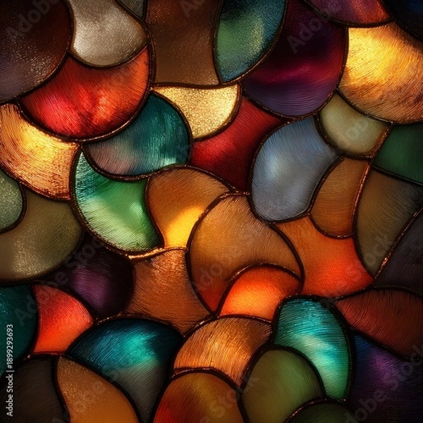 Obraz Mosaic glass pattern with light reflections