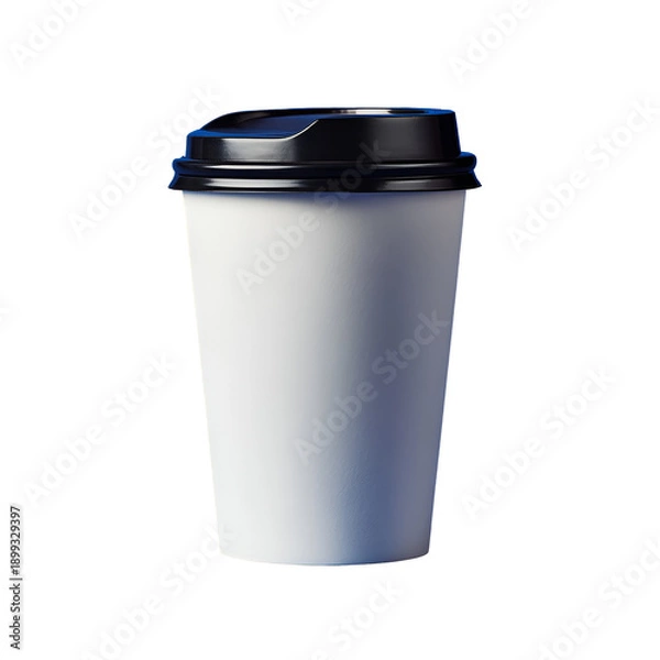 Obraz Single-use coffee cup with lid