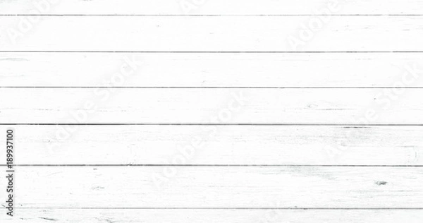 Obraz Wood texture background, white wood planks. Grunge washed wood wall pattern.