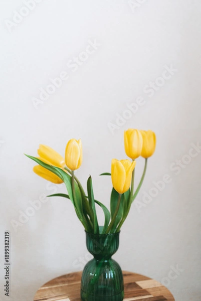 Obraz 黄色いチューリップ