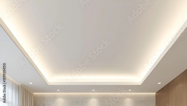 Obraz empty room with white walls