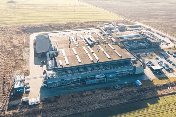 Obraz Digital cloud computing facility with modern architecture