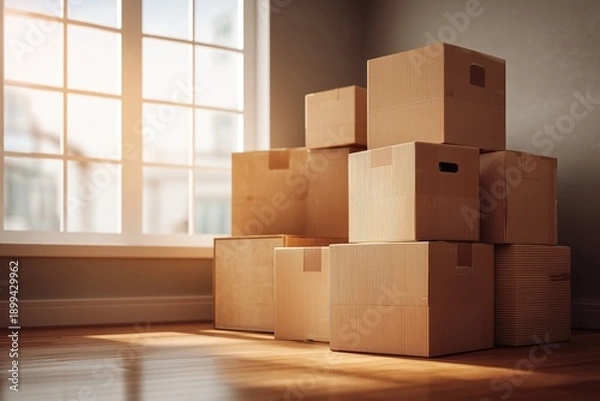 Obraz Stacked Boxes in Light