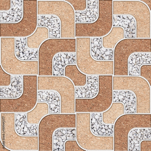 Obraz brown abstract frame pattern with rock texture background