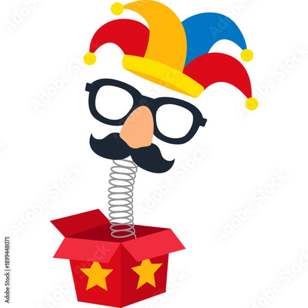 Obraz Flat April Fools' Day Illustration