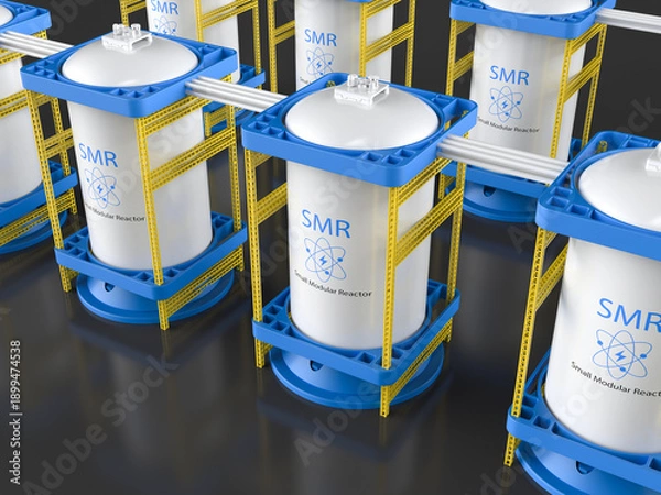 Obraz Smr or small modular nuclear reactors power plant