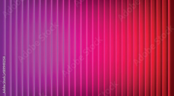 Obraz Vertical glowing lines in pink and red gradient background