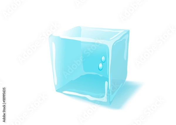 Fototapeta Vector ice cube