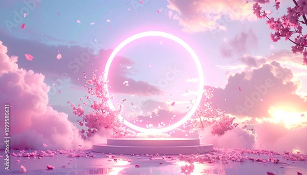 Obraz 桜花舞う夢のサークルステージ