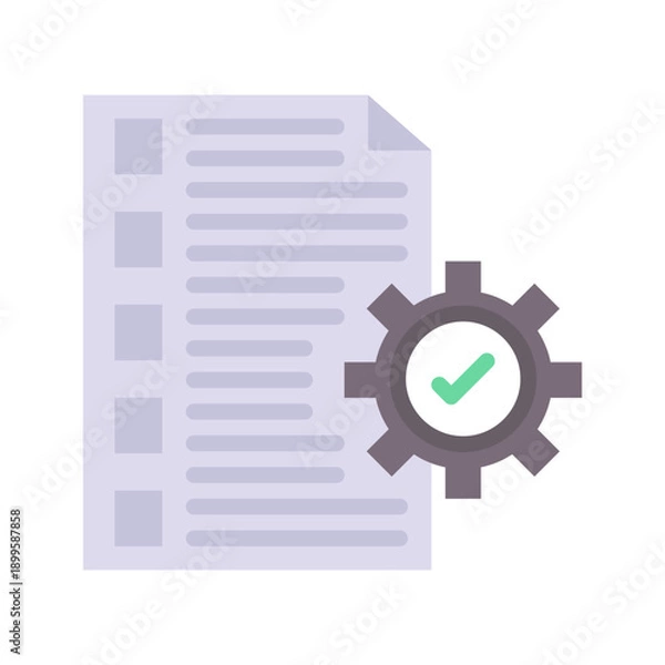 Fototapeta Task Executor Icon