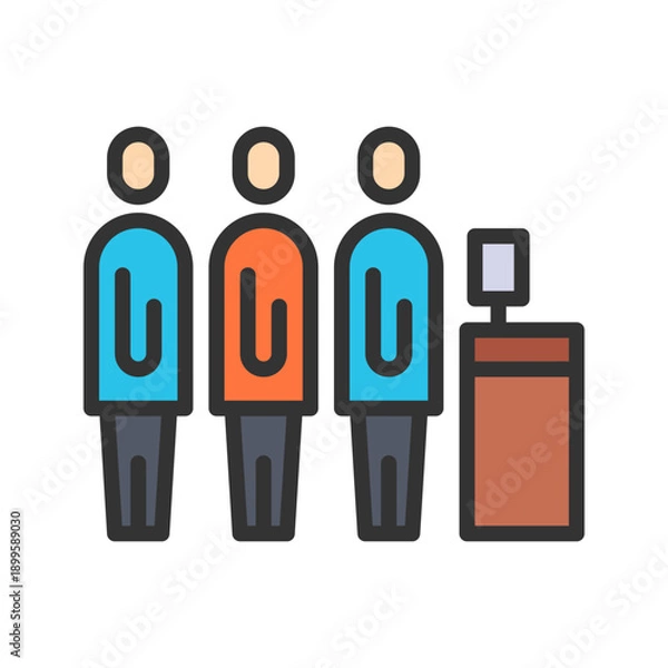 Fototapeta Food Queue Icon