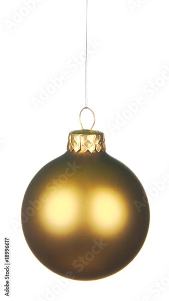 Fototapeta Christmas ball isolated on white