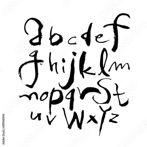 Fototapeta 벡터 문자 / 손으로 쓴 글씨체