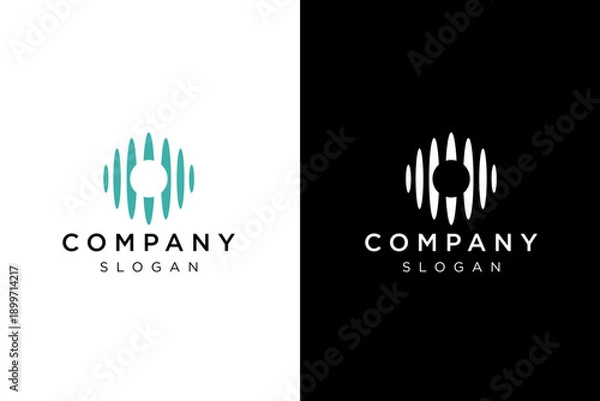 Obraz abstract sound logo design