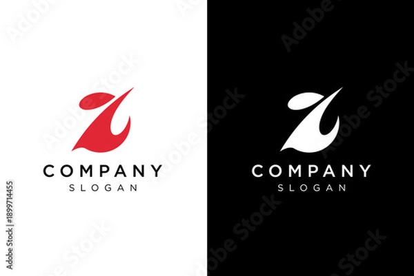 Obraz  logo design abstract global swoosh