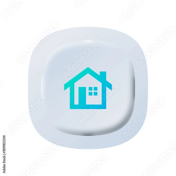 Obraz Home Button Icon for Smart TV and Remote UI
