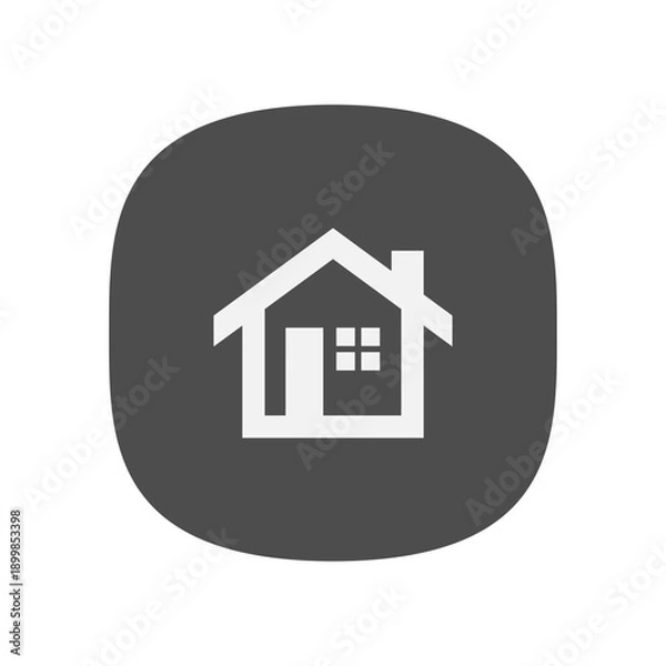 Obraz App Interface Home Icon for iOS and Android Design
