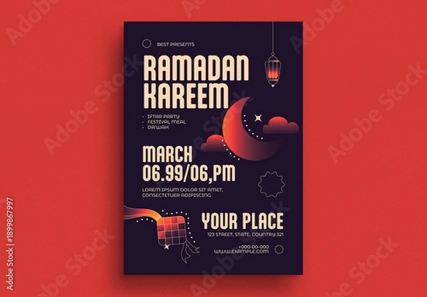 Obraz Ramadan kareem Event Flyer