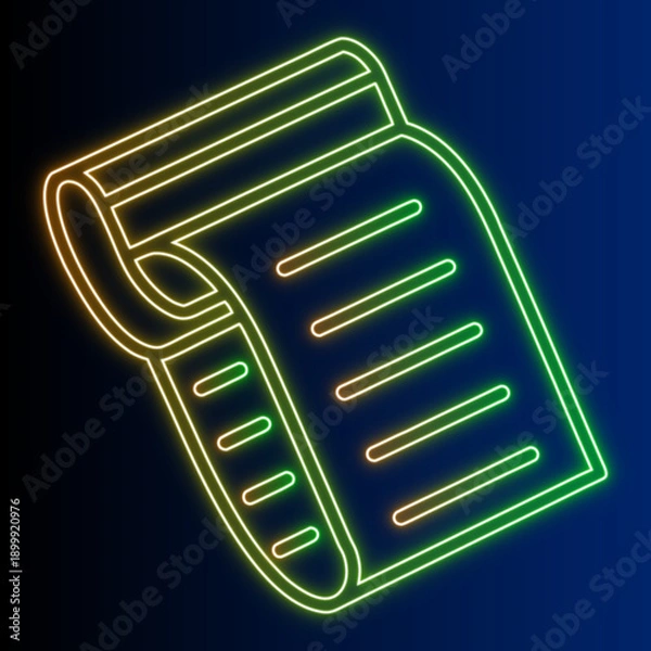 Obraz Bright Finance Report Data