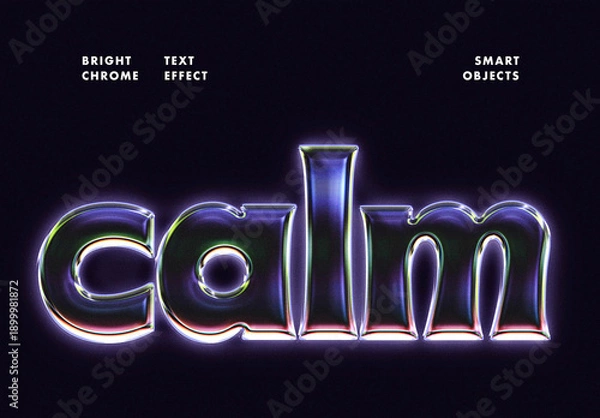 Obraz Colorful Glass Effect Mockup