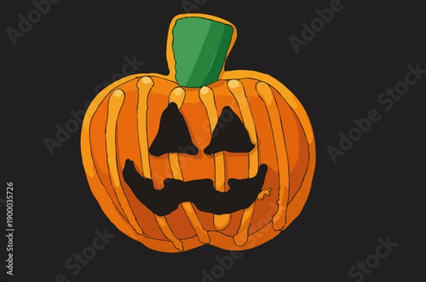 Obraz Vector halloween pumpkin