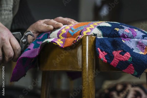 Obraz upholstery hand made