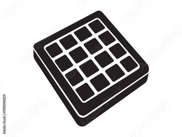 Obraz Minimalist grid pattern in black and white