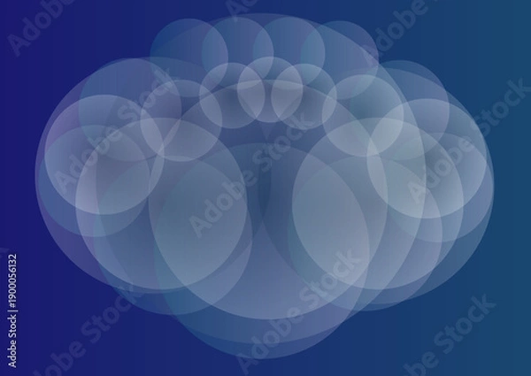 Obraz abstract blue background with circles